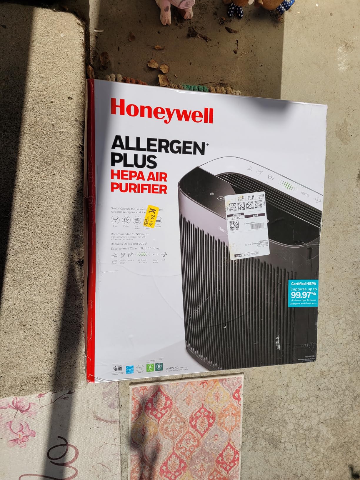 Honeywell HEPA Air Purifier for Home, Large Rooms Up To 1700 ft² in 1 hr, Air Quality Indicator, Auto Mode, Reduces Allergens, Dust, Pollen, Smoke, Pet Dander, Black, HPA5200 customer photo 2