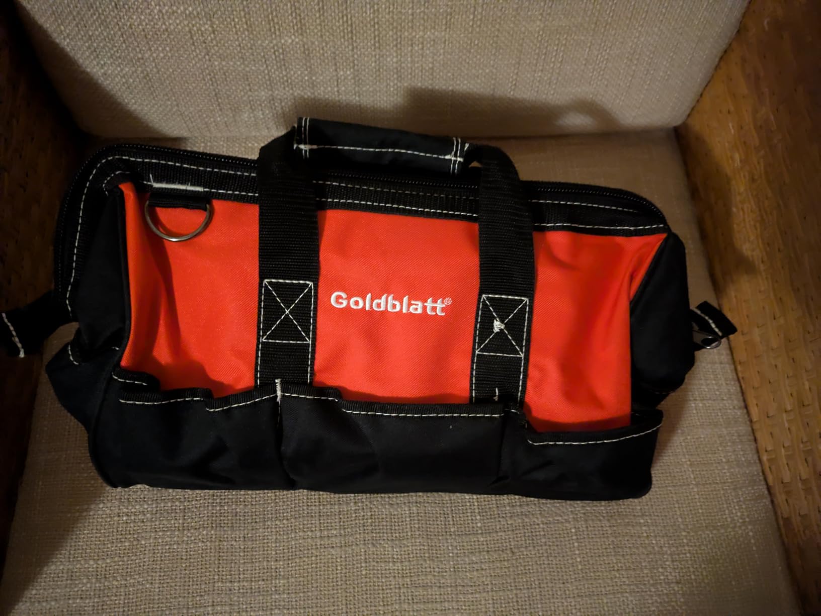 Goldblatt 12PC Masonry Hand Tool Set Organized in Tool Bag - Philadelphia/Pointing/Margin/Tuck Pointing Trowel, Skate Wheel Joint Raker, Convex Brick Jointer, String Line & Jag-clamp, Masonry Brush customer photo 2