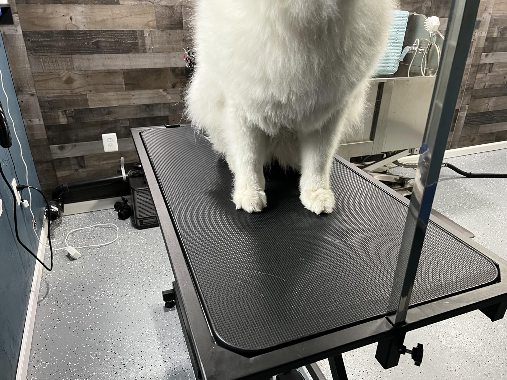 Hydraulic Pet Dog Grooming Table for Dogs, Heavy Duty Professional Large Drying Table with Adjustable Arm Noose, Maximum Capacity Up to 300lbs, 42.5''/Black customer photo 2