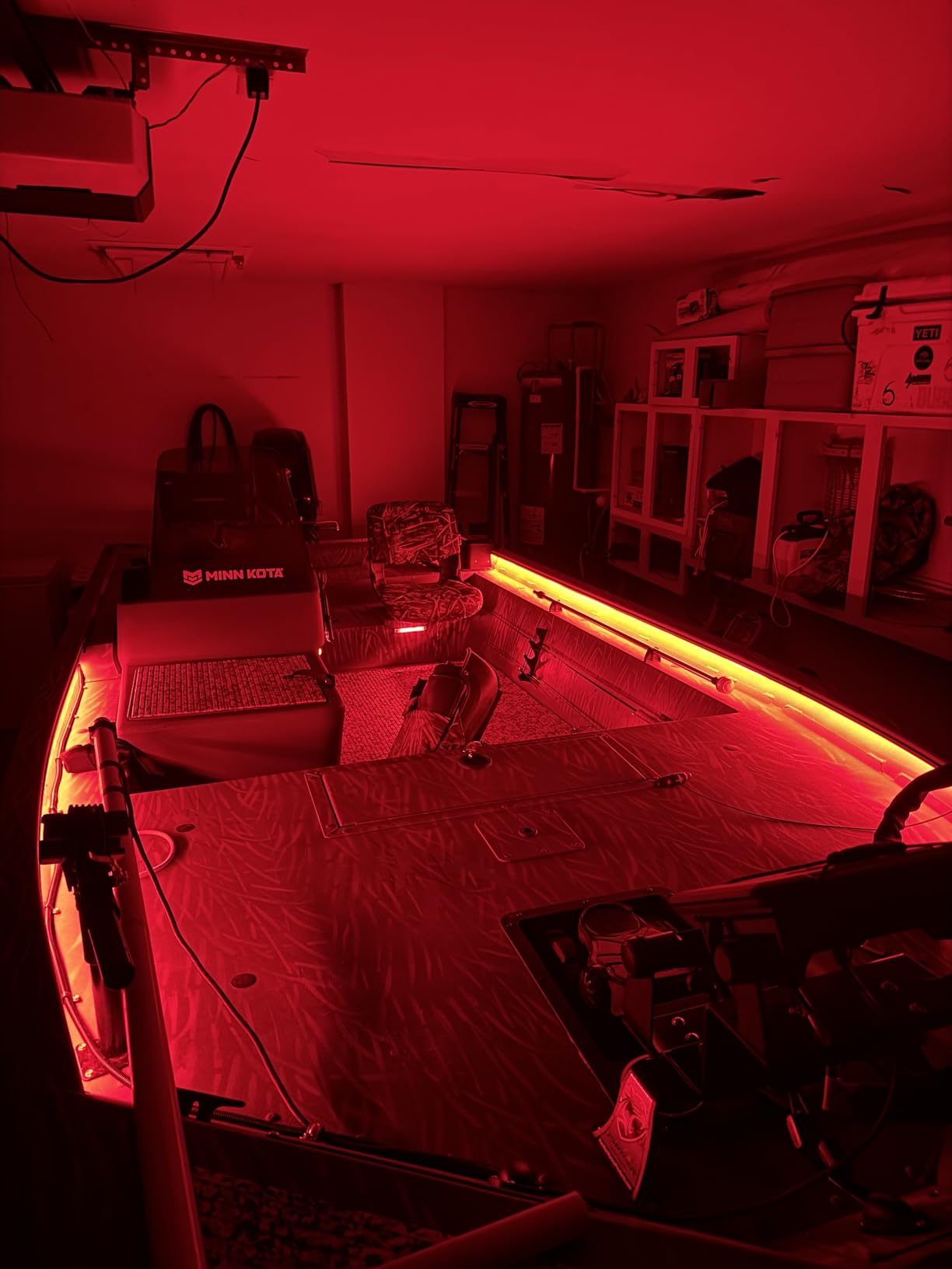 LED Boat Strip Lights, 32.8FT Marine Pontoon Led Lights, Waterproof Boat Interior Light, Under Gunnel Lights, Boat Deck Light, Night Fishing Lights, Good for Pontoon Bass Fishing Yacht Kayak (Green) customer photo 1
