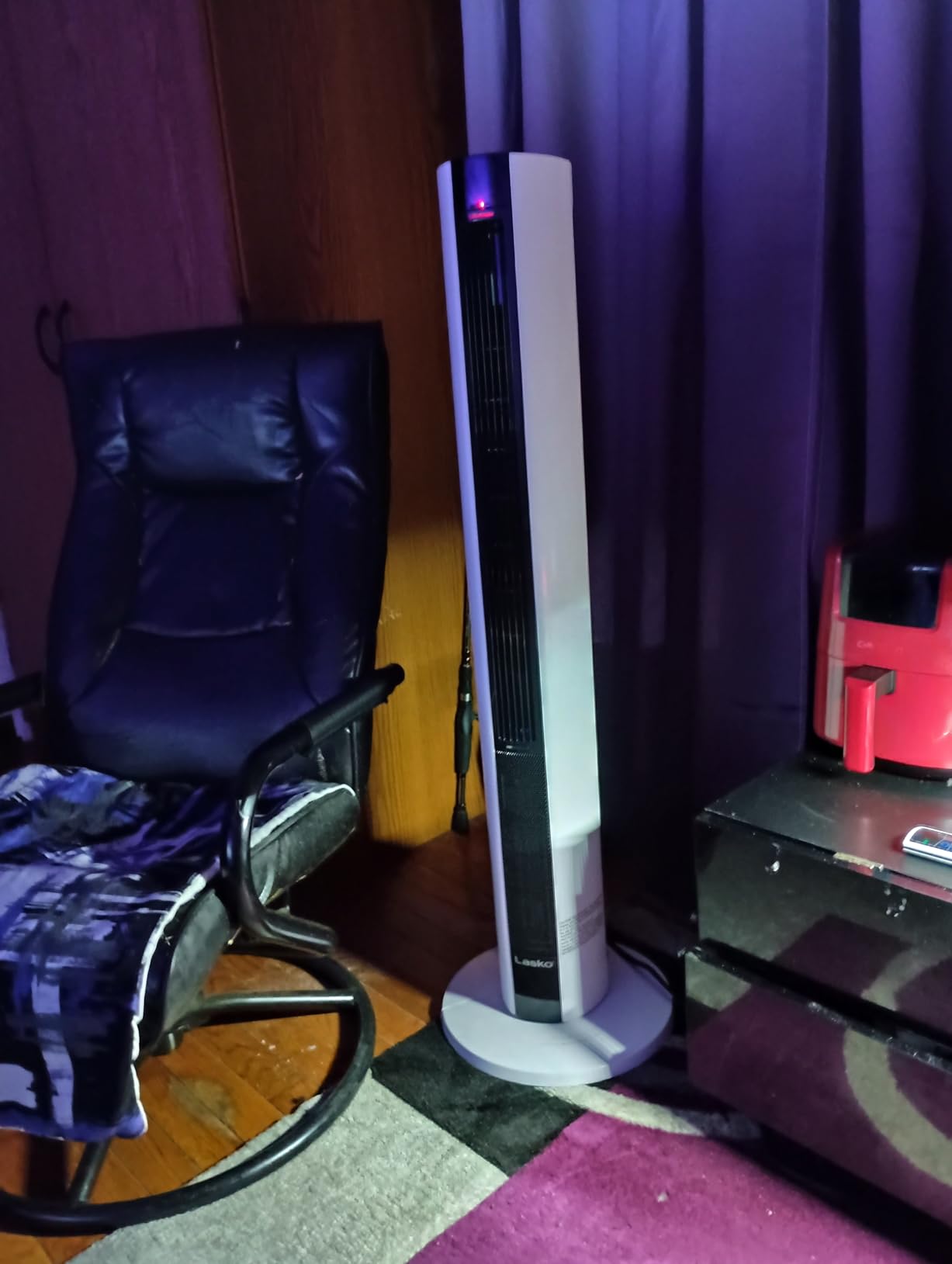 Lasko Oscillating All Season Tower Fan and Space Heater in One for Home with Adjustable Thermostat, Overheat Protection, 4 Fan Speeds, 3 Heat Settings and Remote, 42 Inches, 1500W, Gray, FH515 customer photo 2