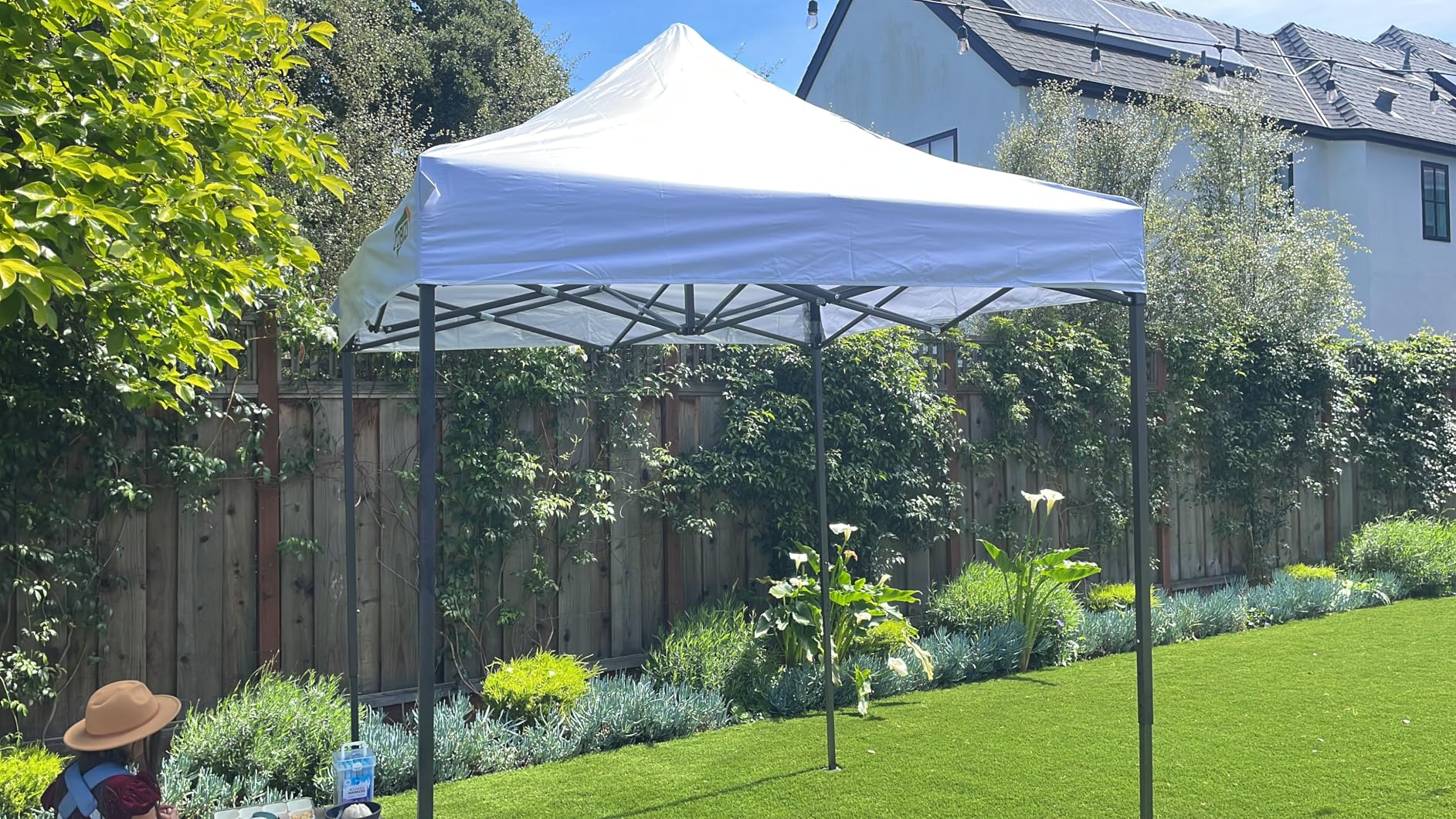 COBIZI 10x20 Heavy Duty Pop up Canopy Tent with 6 sidewalls Easy Up Commercial Outdoor Wedding Party Tents for Parties All Season Wind & Waterproof Gazebo Roller Bag, White (Frame Thickened) customer photo 2