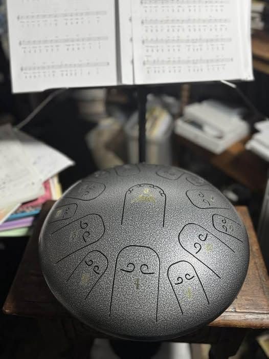 AKLOT Steel Tongue Drum - 12 Inches 13 Notes - Steel Drum- Hand Pan Drum with Music Book, Drum Mallets and Carry Bag customer photo 1