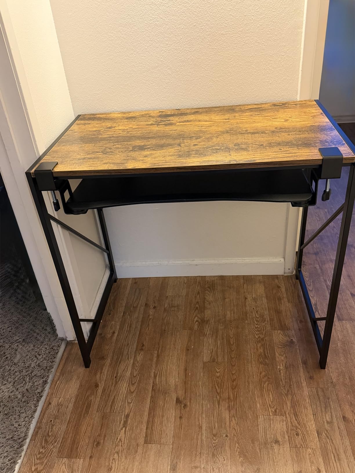 Elephance Folding Desk Writing Computer Desk for Home Office, No-Assembly Study Office Desk Foldable Table for Small Spaces customer photo 1