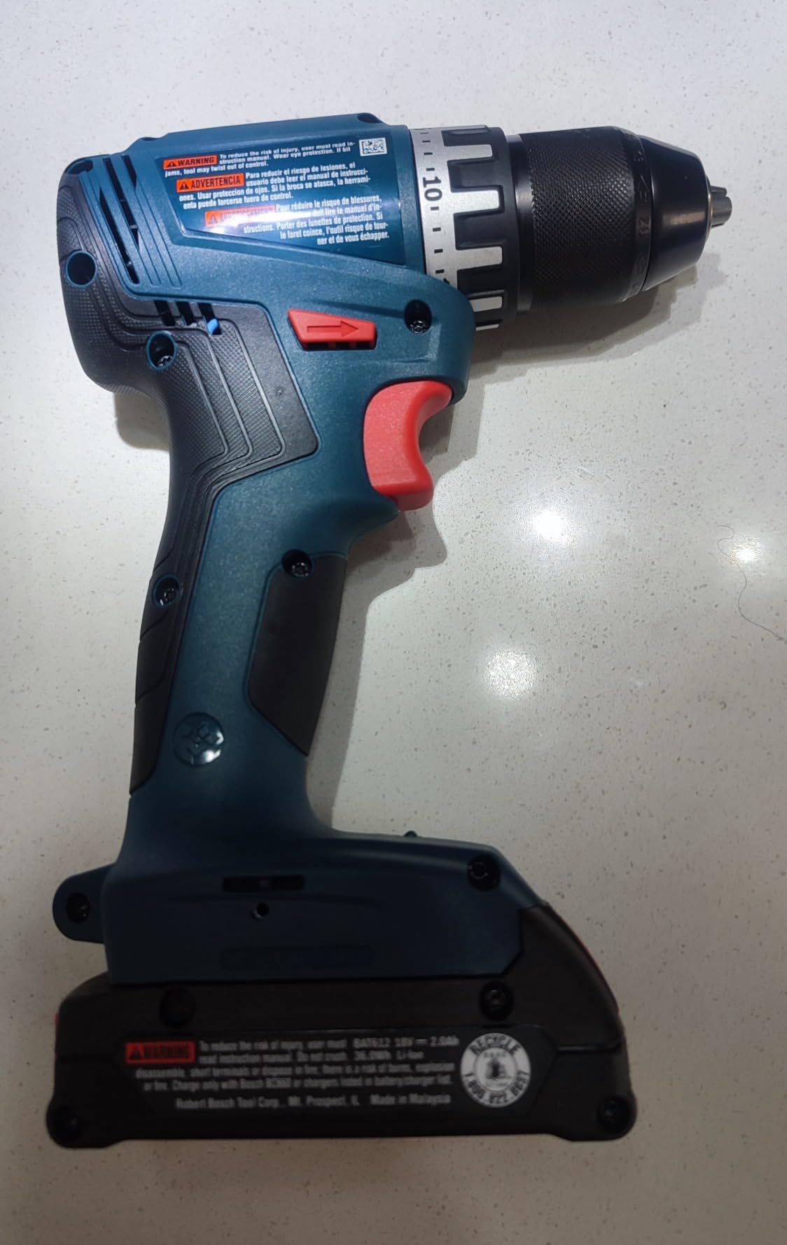 Bosch GSR18V-400B22 18V Compact Brushless 1/2 In. Drill/Driver Kit with (2) 2 Ah Standard Batteries customer photo 2