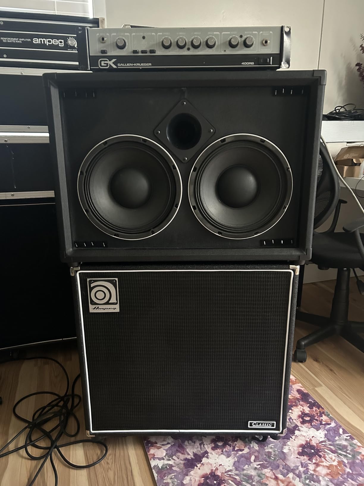 Sound Town 2 x 10 400W Bass Cabinet w/Horn, 8-ohm, 50oz Magnet, 3 Voice Coil, Birch Plywood, Black Tolex (BGC210BK) customer photo 2