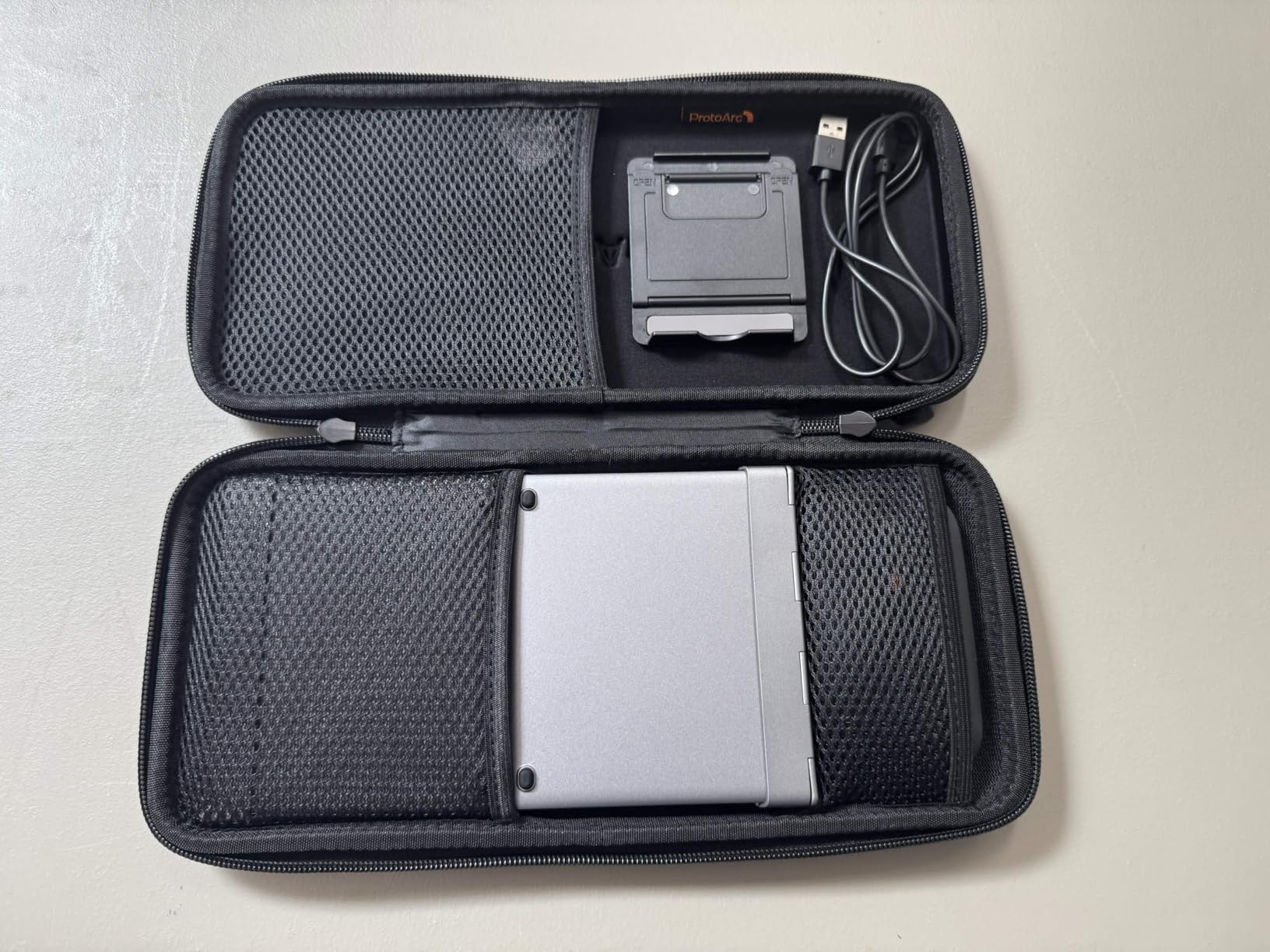 ProtoArc Foldable Keyboard and Mouse, XKM01 True Full-Size Folding Wireless Keyboard Mouse Combo for Business Travel, a Portable Office Suite On-the-Go, Compatible with Laptop iPad Tablet - Black Gray customer photo 2