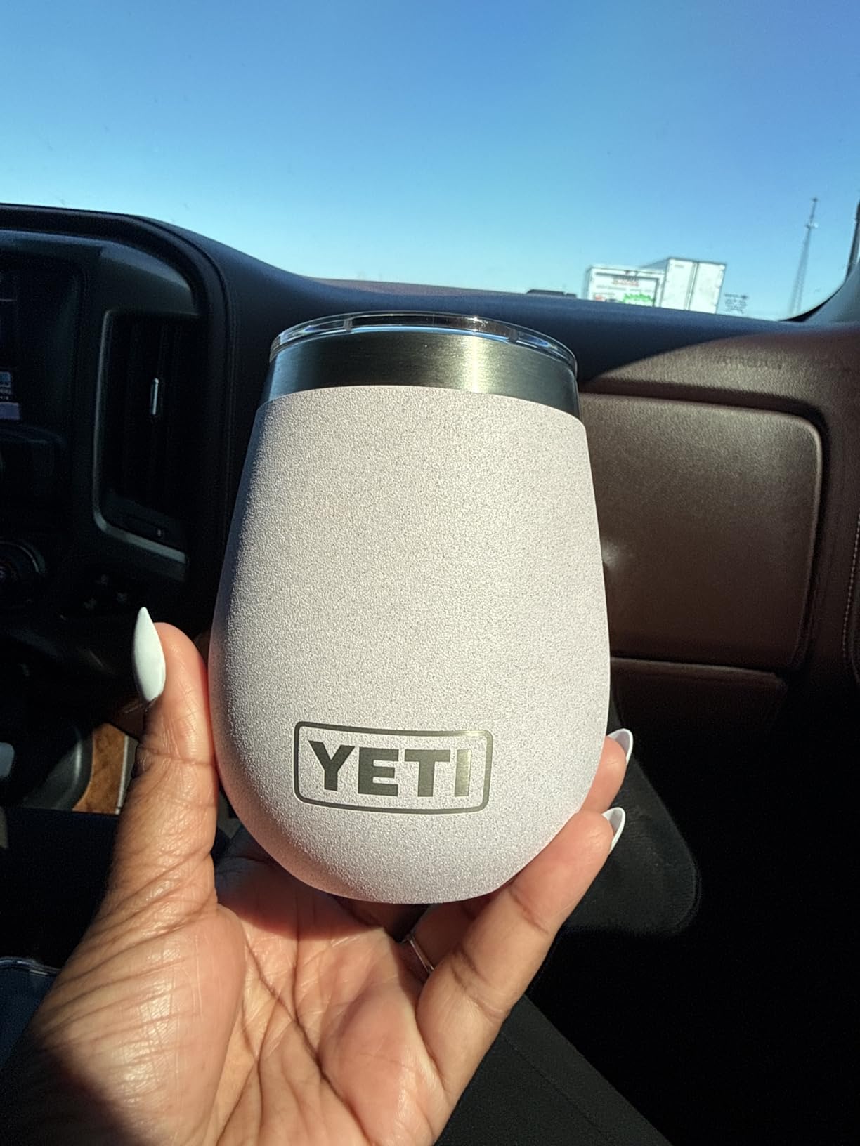 YETI Rambler 10 oz Wine Tumbler, Vacuum Insulated, Stainless Steel with MagSlider Lid, Rescue Red customer photo 1