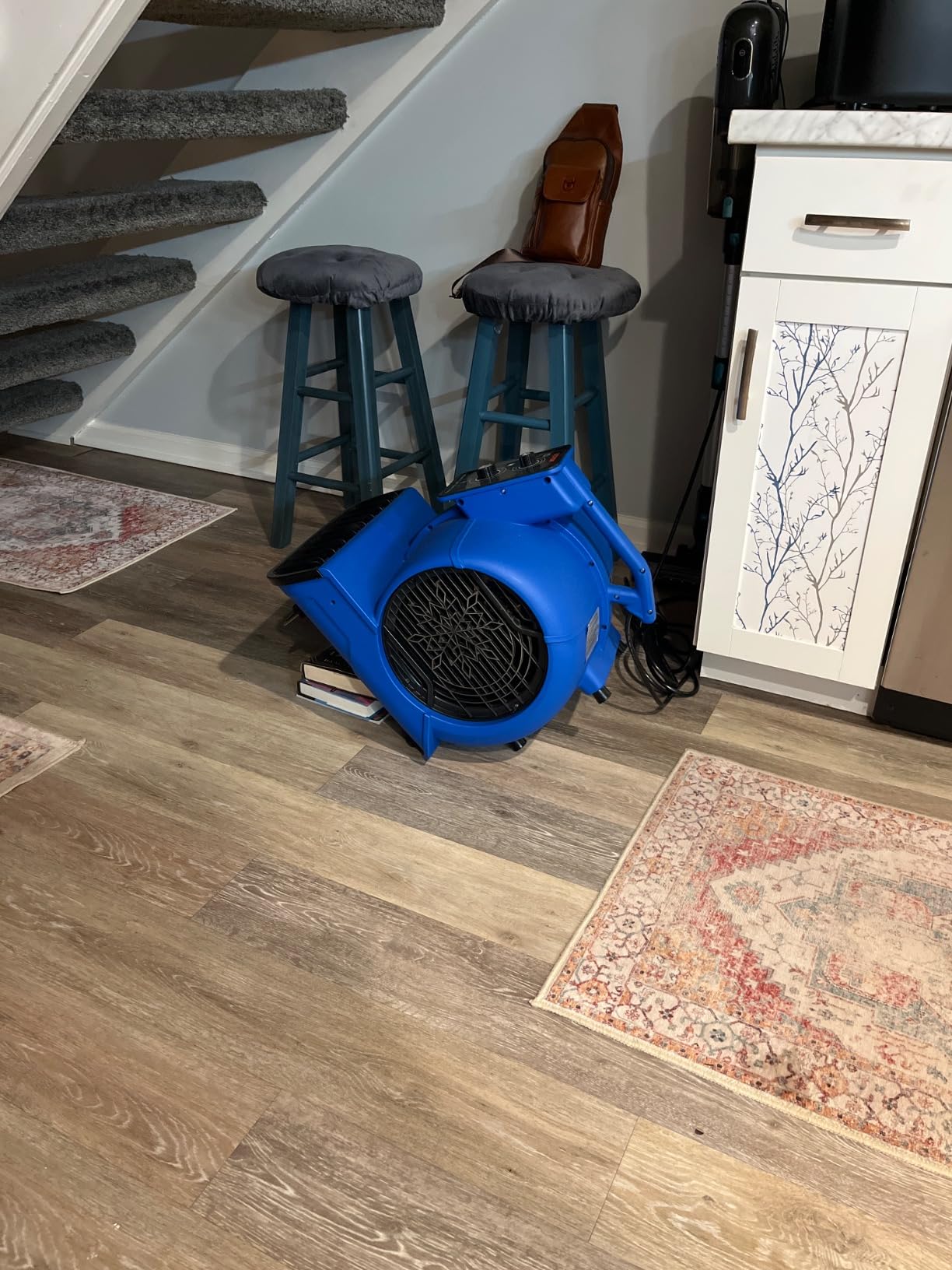 VEVOR Air Mover, 1/2 HP 2600 CFM Carpet Dryer for Cooling and Ventilating, Portable Floor Blower Fan with 4 Blowing Angles and Time Function, for Janitorial, Home, Commercial Use customer photo 1