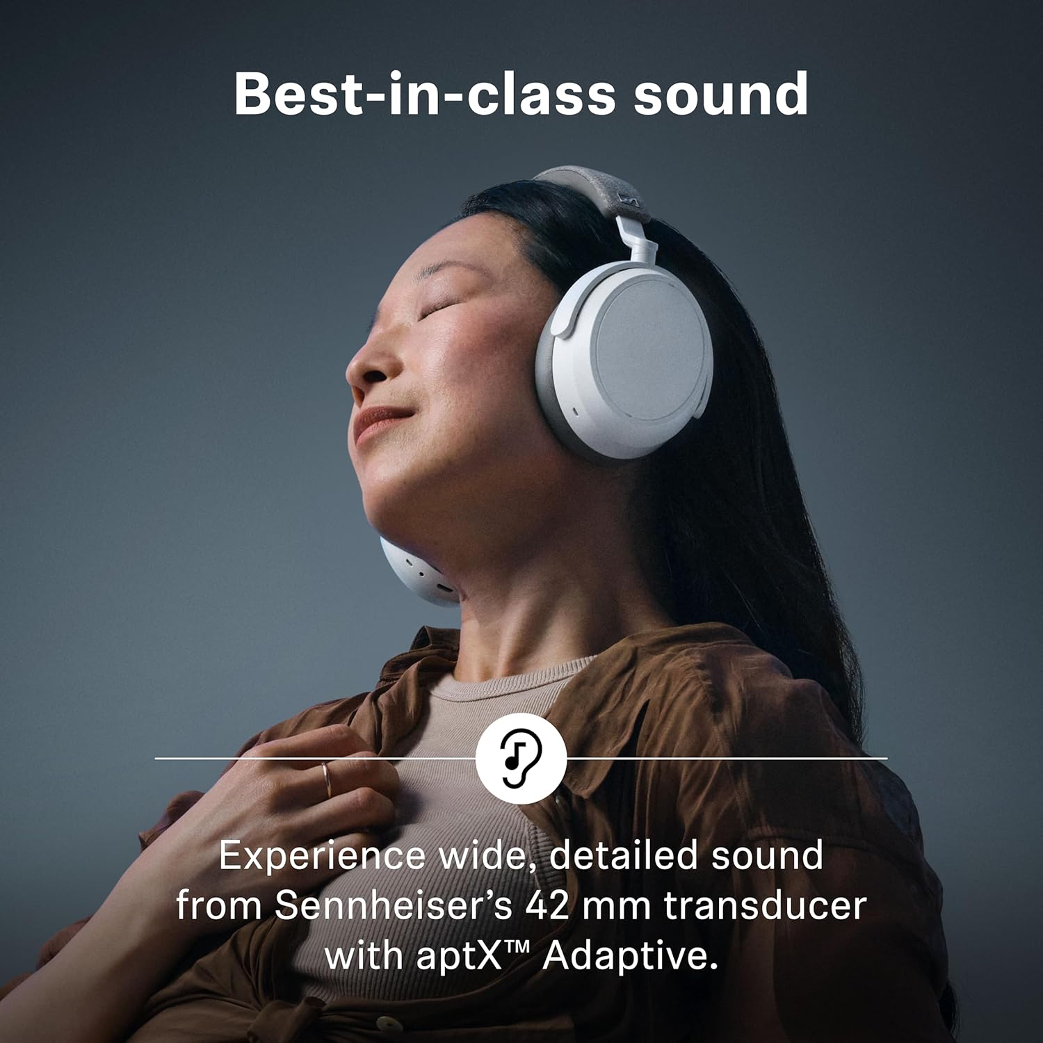 Sennheiser MOMENTUM 4 Wireless Noise Cancelling Headphones - Bluetooth Headset for Crystal-Clear Calls, Adaptive Noise Cancellation, Over-Ear Headphones, 60h Battery Life, Folding Design, Black/Copper customer photo 2