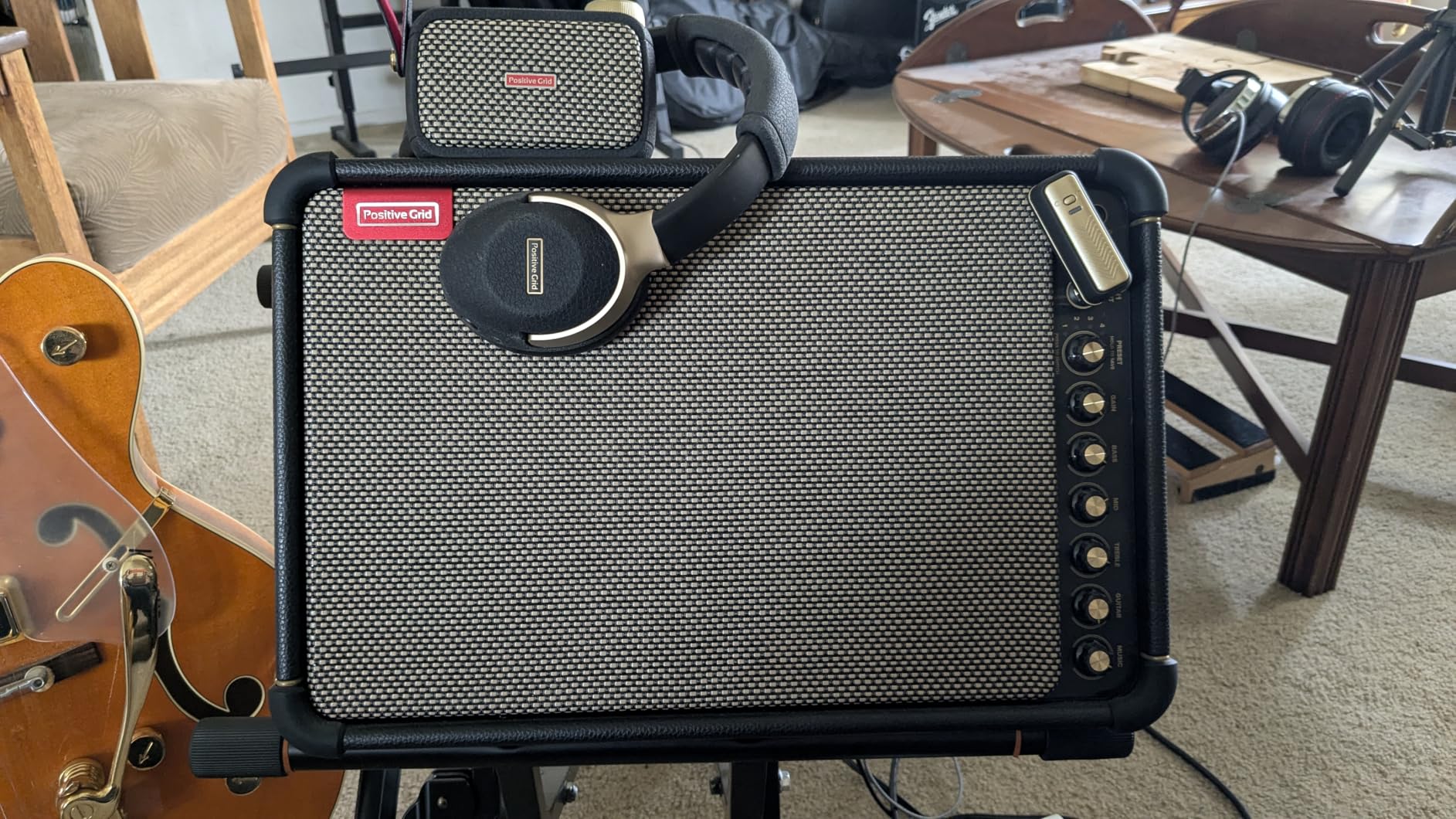 Positive Grid Spark Live Smart Guitar Amp, Multi-Channel PA System & Bluetooth Speaker All-in-One for Guitar, Bass, Vocals, Keyboards and More. customer photo 2