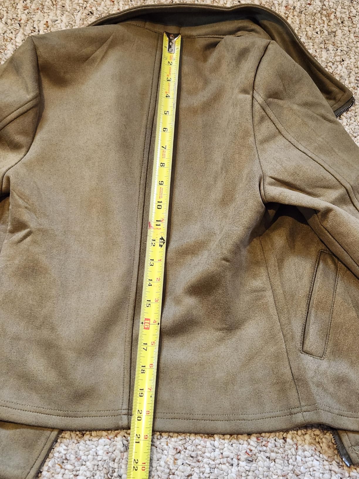 AUTOMET Women's Faux Suede Leather Jacket Buttery Soft Lightweight Fall Coat customer photo 2