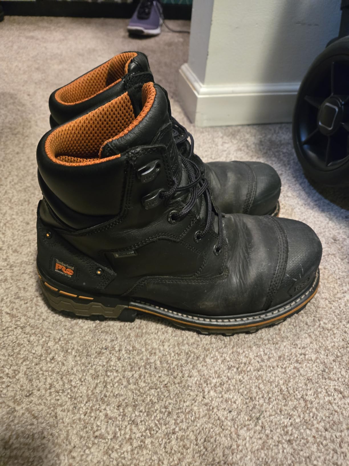 Timberland PRO Men's Endurance 6 Inch Steel Safety Toe Puncture Resistant Waterproof Industrial Work Boot customer photo 2