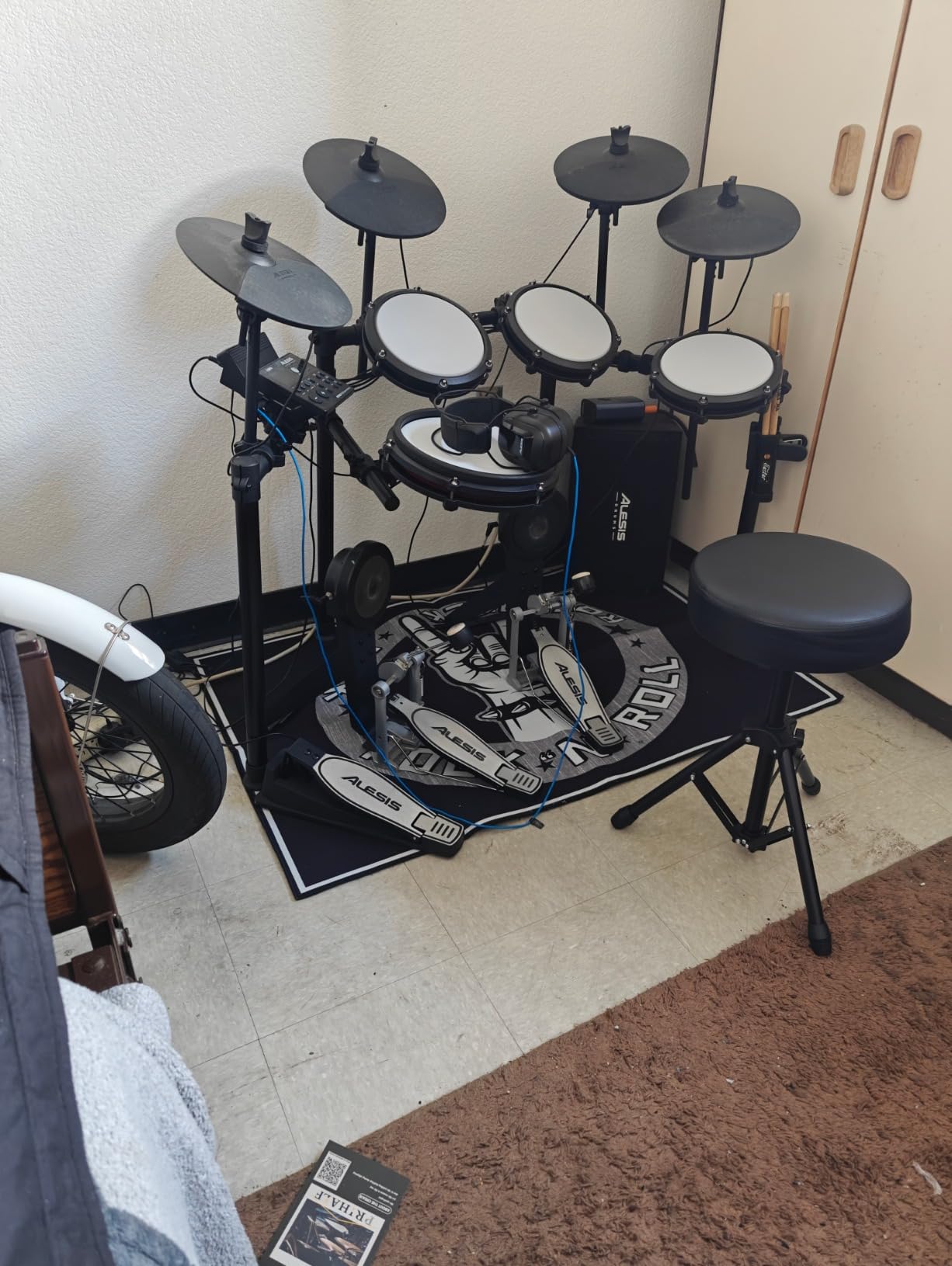 Alesis Strike Amp 12 MK2 2500W Drum Amp Speaker for Electric Drum Set with Bluetooth, 12