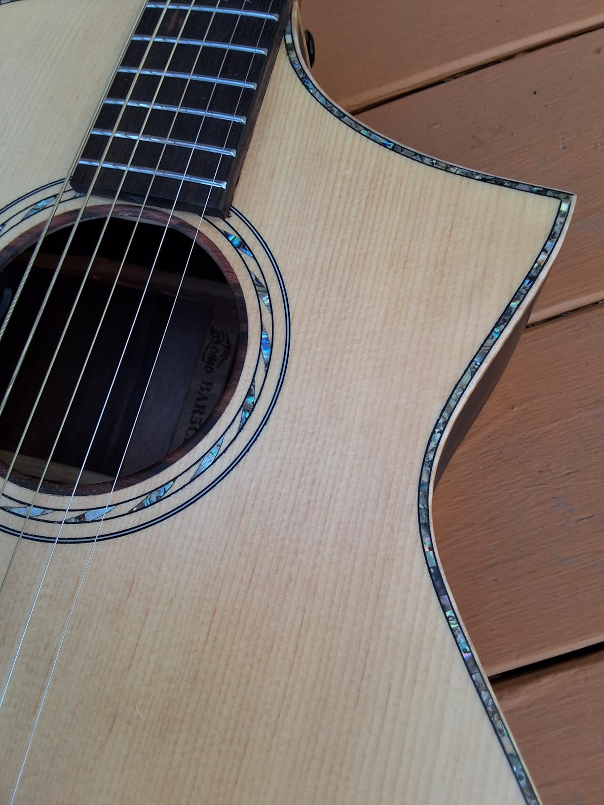 Bromo BAR 5CE All-Solid Cutaway Baritone Acoustic/Electric Guitar customer photo 1