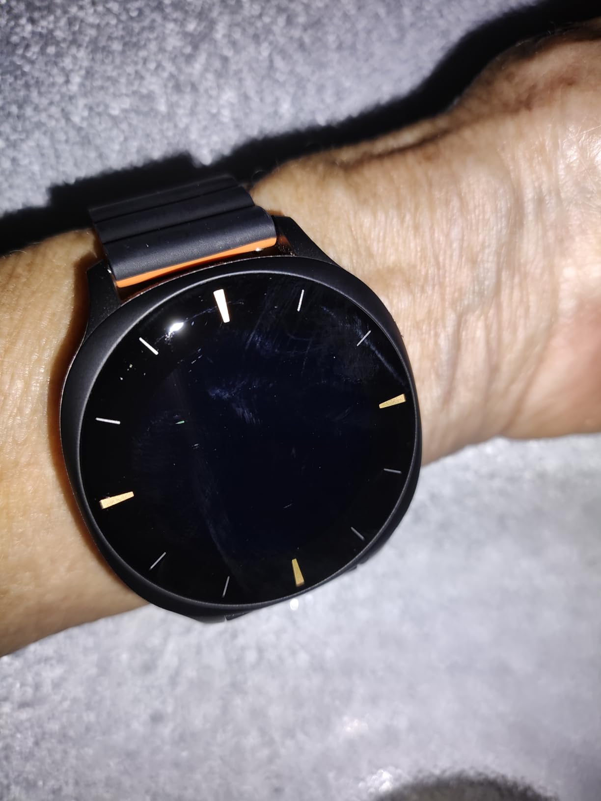 Audar E2 Senior Smartwatch with Fall Detection & SOS, Vital Sign Monitoring | 24/7 Heart Rate, BP, SpO2 & Temp Monitoring, AI Wellbeing Reports, Health History, Cloud Dashboard, No Phone/App Needed customer photo 1