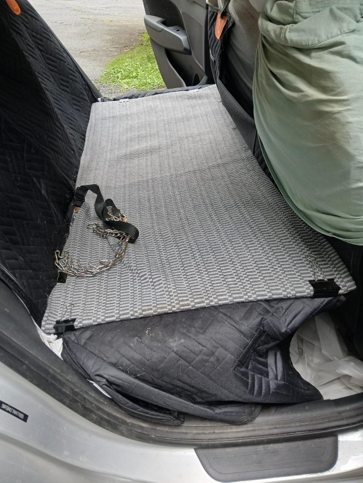 PROZAR Dog Car Seat Cover for Back Seat, Hard Bottom Back Seat Extender, Back Seat Pet Cover for Dogs - Supports 400lbs, Waterproof Heavy Duty Scratch Dog Hammock for Compact Cars/SUVs, 51in customer photo 2