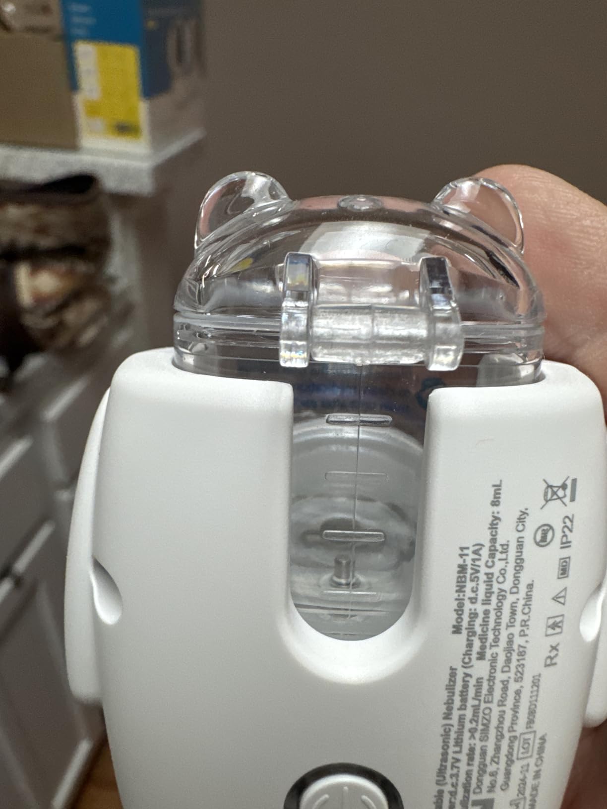 Portable Cat Inhaler with Cat Mask, Low Noise Compact Design, 8 ml Capacity, Suitable for Cats & Small Dogs, White S Size customer photo 2