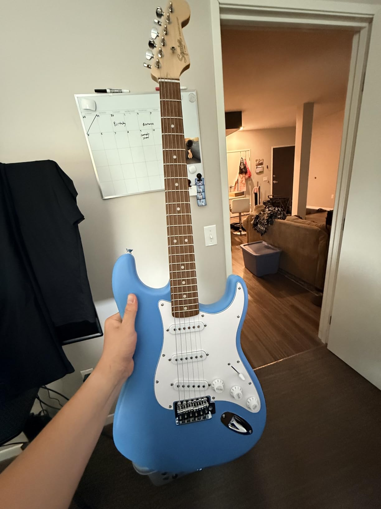 Fender Squier Stratocaster Electric Guitar - Daphne Blue customer photo 1