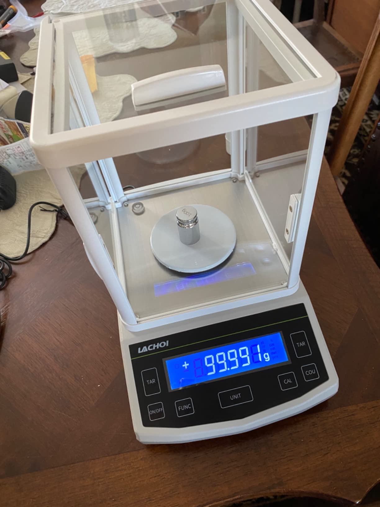 Analytical Balance 500g x 0.001g Lab Scale 0.001g Accuracy High Precision Laboratory Scale with Windshield RS232 Interface Laboratory Balance (500g,1mg) customer photo 2