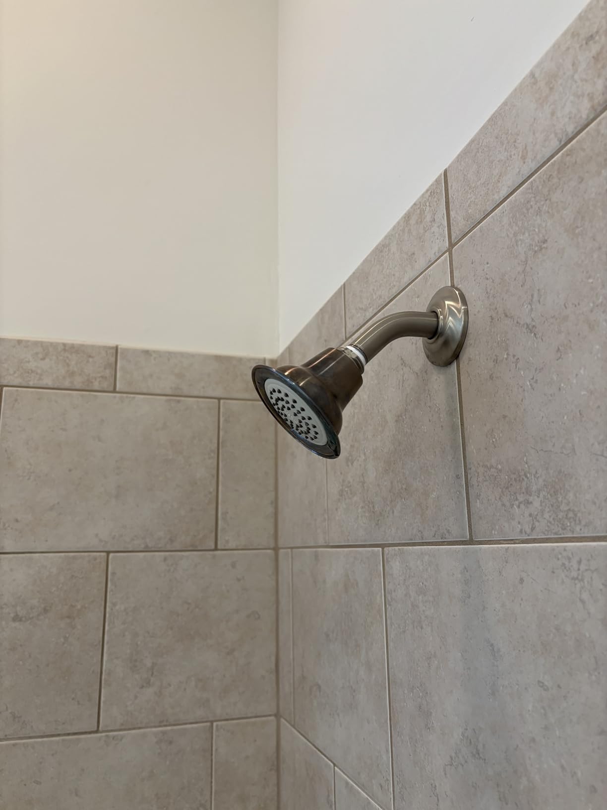 G-Promise 18 Inch Shower Head Extension Arm, Solid Brass Height & Angle Adjustable Extender, Rise or Lower Rainfall and Fixed Shower Head (Chrome) customer photo 1