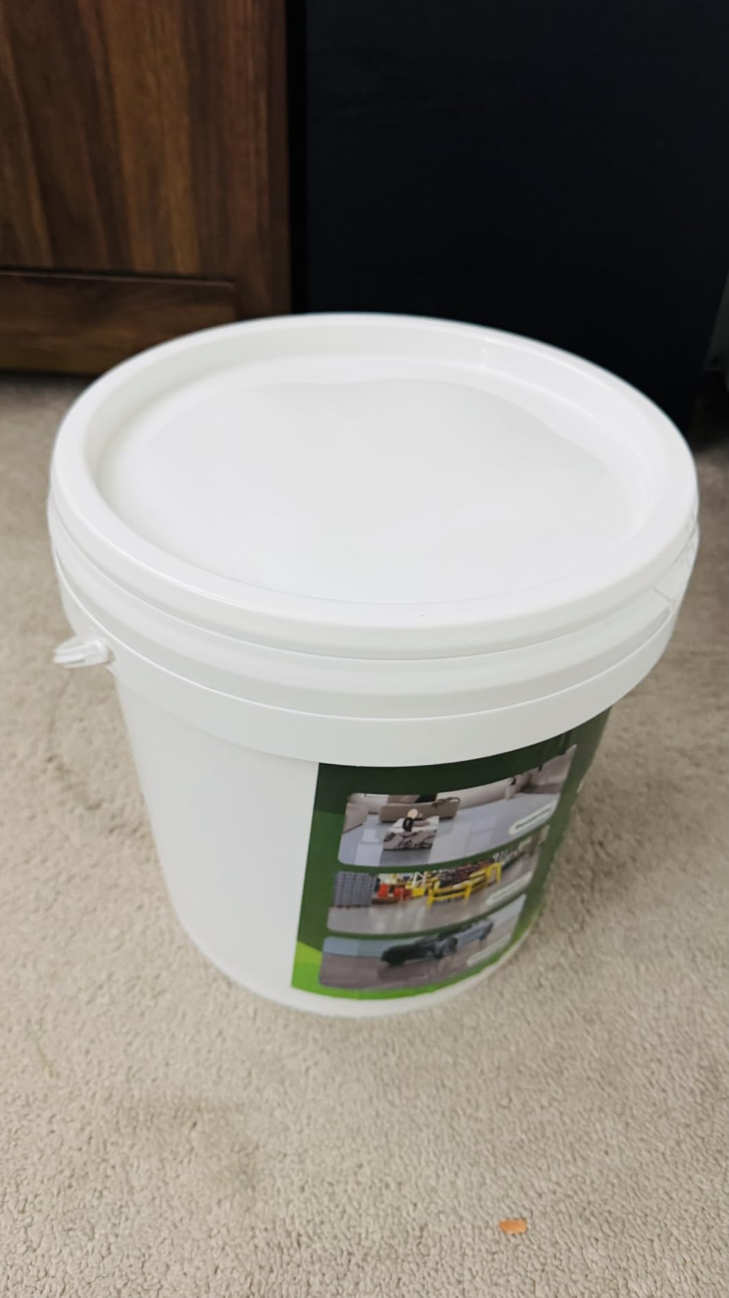 Self Leveling Epoxy Color Sand Floor Paint with Marble Texture Finish, 1 Gallon, Gray, Industrial Grade Coating Kit for Garage, Covers 35 Sq Ft, Fast Curing customer photo 2