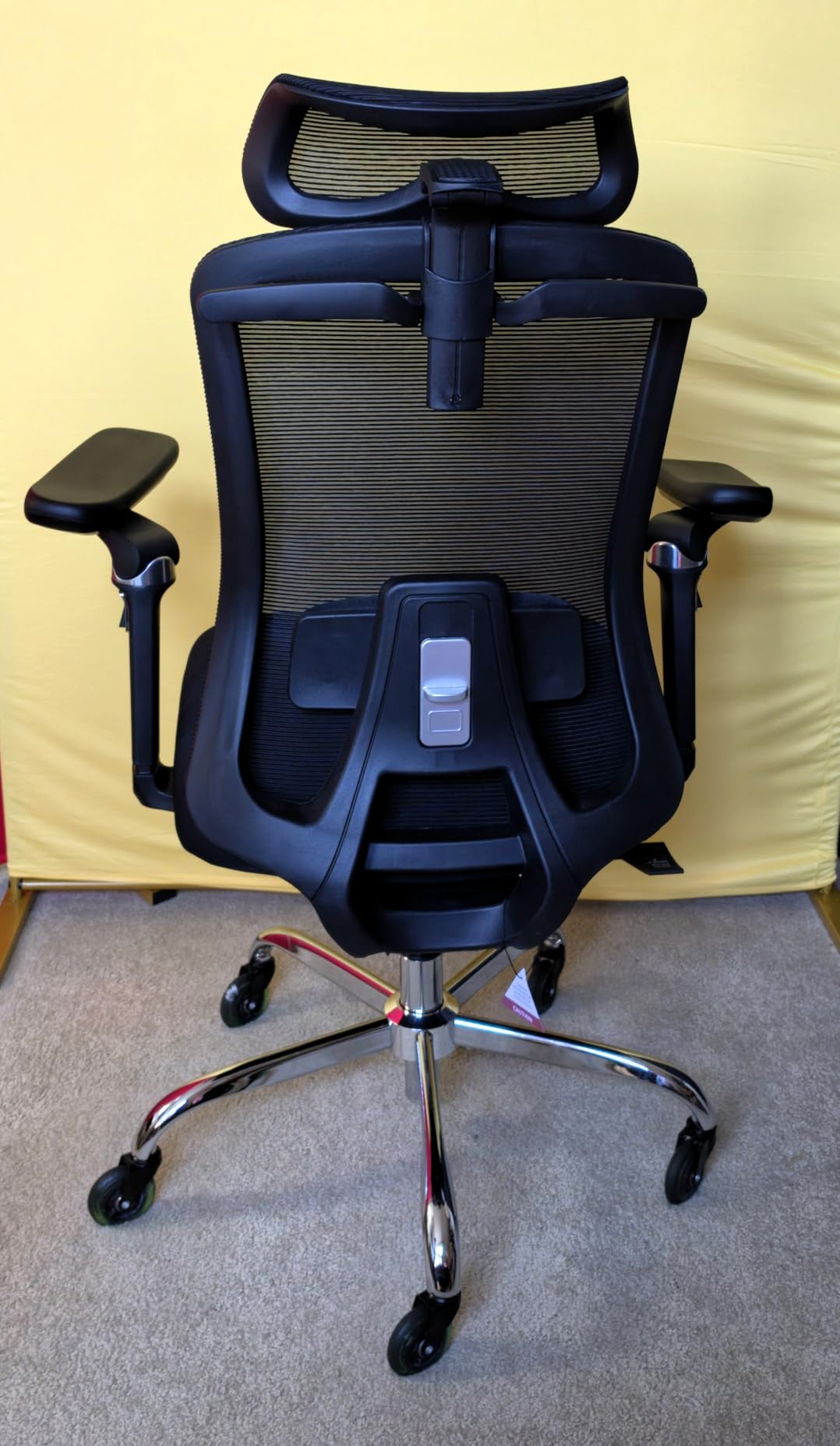 HUANUO FlowLift Ergonomic Office Chair with 6D Armrest, Seat Depth Adjustment, Lumbar Support, Quiet Rubber Caster, High Back Mesh Desk Chair with 3D Headrest, Big and Tall Chair for Home Office customer photo 2