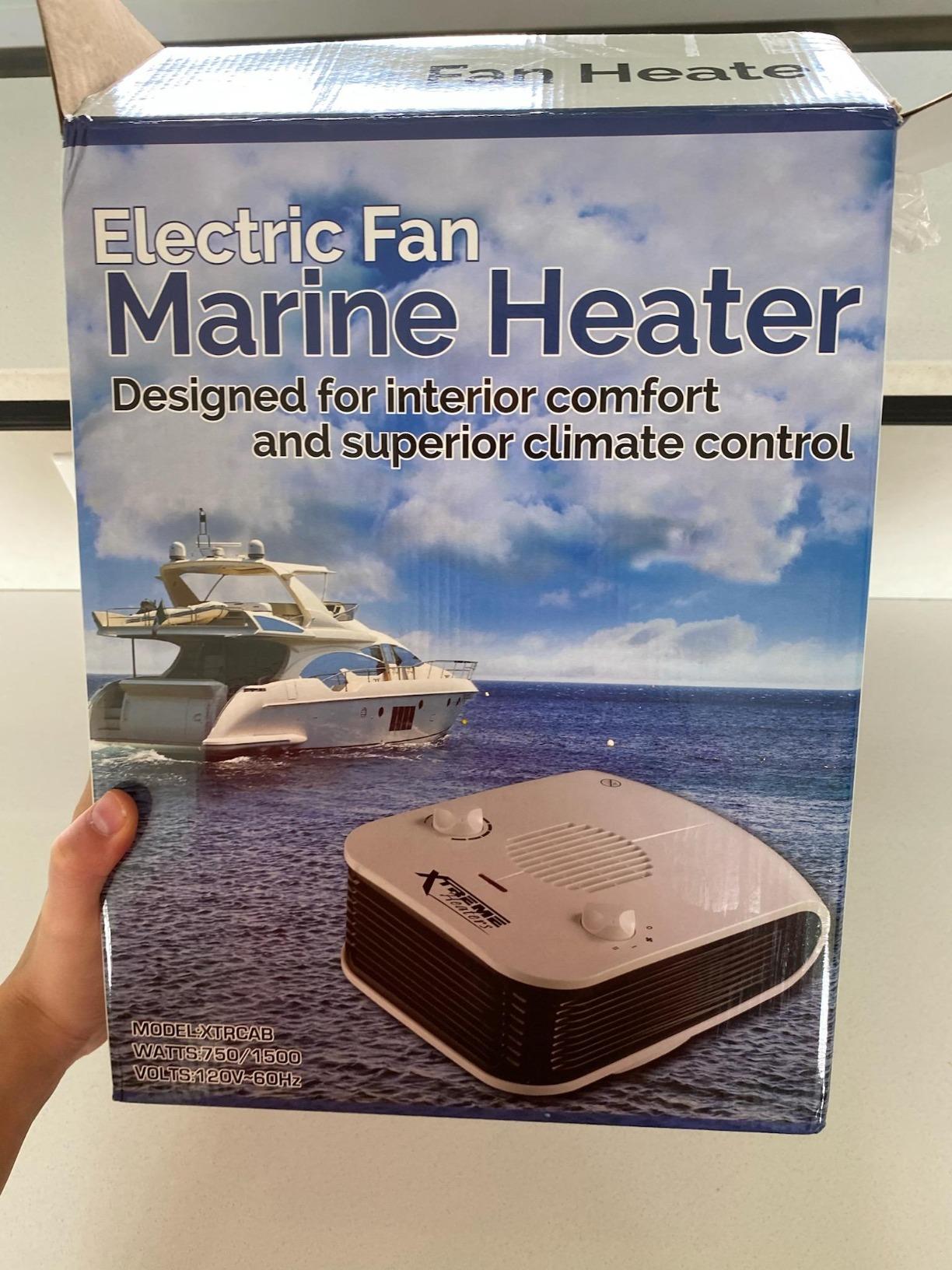 Xtreme Heaters Boat, Cabin & RV Heater | Overheat Protection, Tip-Over Protection, Portable | Boat Heater, Heat RV Bay (Black) customer photo 2