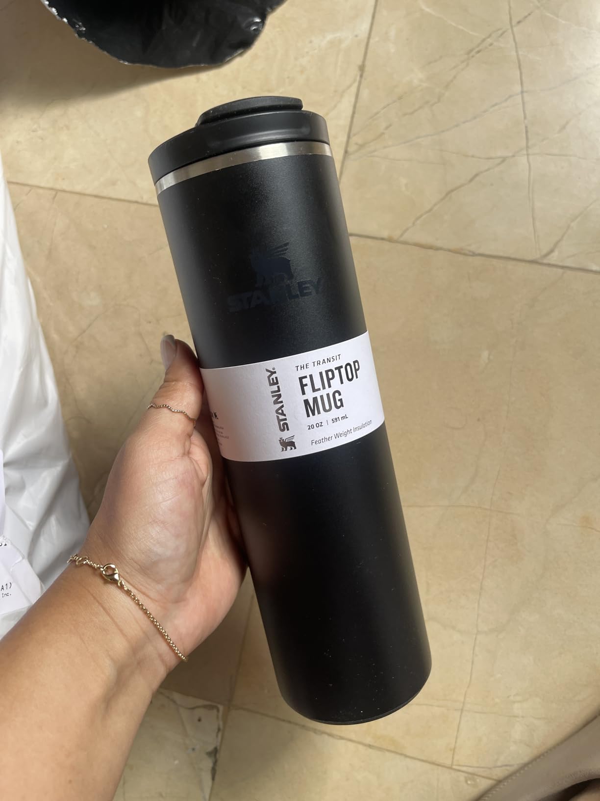 Stanley Transit FlipTop Mug | Leakproof Coffee Travel Cup | Vacuum Insulated Stainless Steel | 16 oz | Peach Rose customer photo 1
