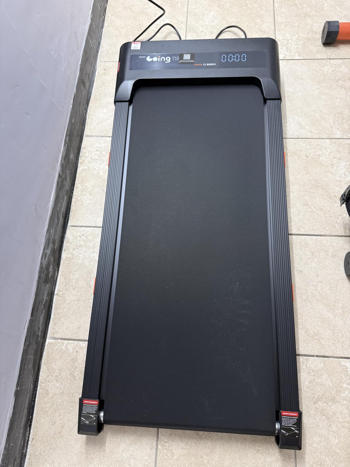 Cybergoing T10 Walking Pad Treadmill with Bosch Motor, Under Desk Treadmill, Fixed 7% Manual Incline, Up to 4 MPH, 2.5HP, 300lb Capacity, App + Remote, 15x36 Belt, Treadmills for Home customer photo 2