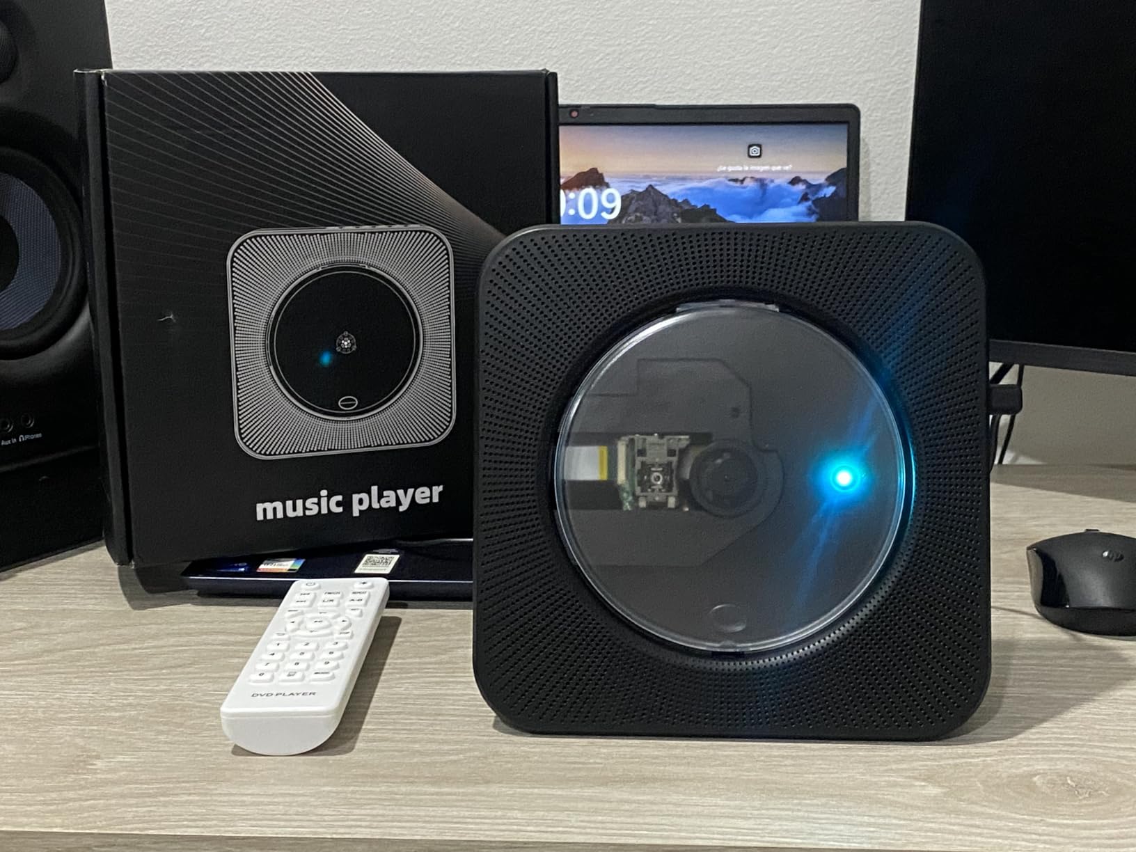 Gueray CD Player Portable: CD Players for Home 4000mAh Rechargable with HiFi Sound & Dual Bluetooth & Dual Speakers with LCD Screen Display & Timer Boombox FM Radio USB Type-C customer photo 1