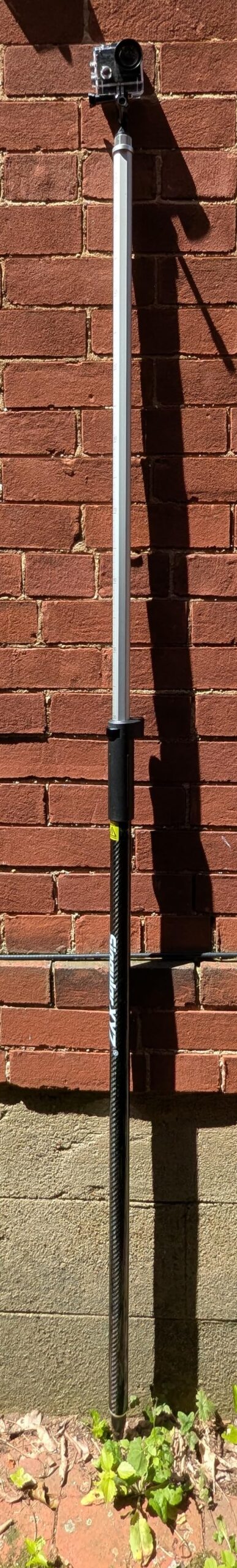 2.2 m / 7.22 ft Self-Locking Fiberglass GPS Survey Pole, GNSS Rover Rod Compatible with Trimble, 5/8