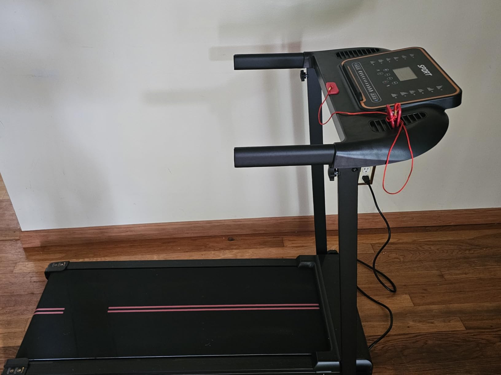 Treadmills for Home Walking Pad - Foldable Treadmill Under Desk with Handle Bar 0.6-6.2 MPH Portable Folding Pads Compact Running Machine Quiet Lightweight customer photo 2