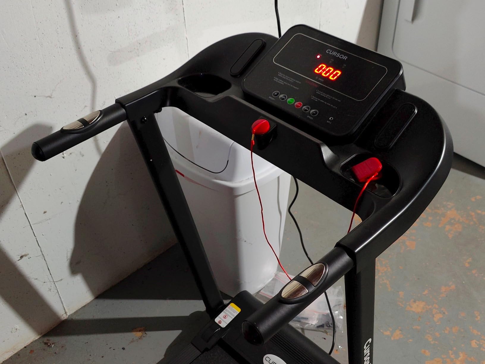 CURSOR FITNESS 16% Incline Treadmills for Home Small with 3 LED Displays, 3.0HP Foldable Walking Pad Treadmill Up to 400LBS Capacity, Portable Treadmill 0.6-7.0MPH customer photo 2