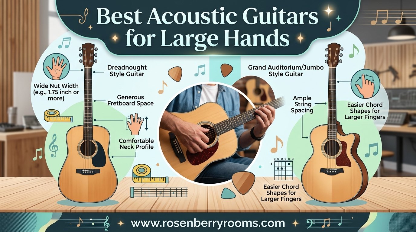 best acoustic guitars for large hands