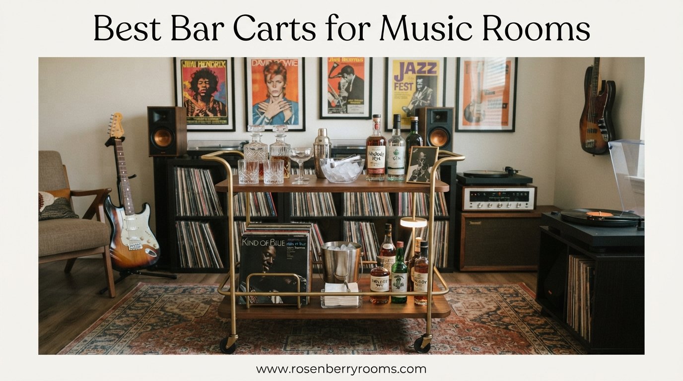 best bar carts for music rooms