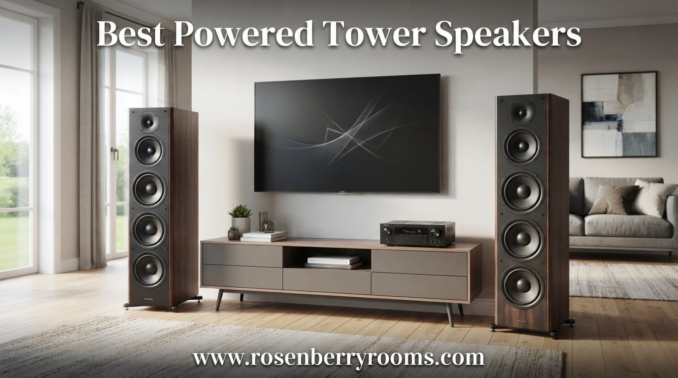 best powered tower speakers