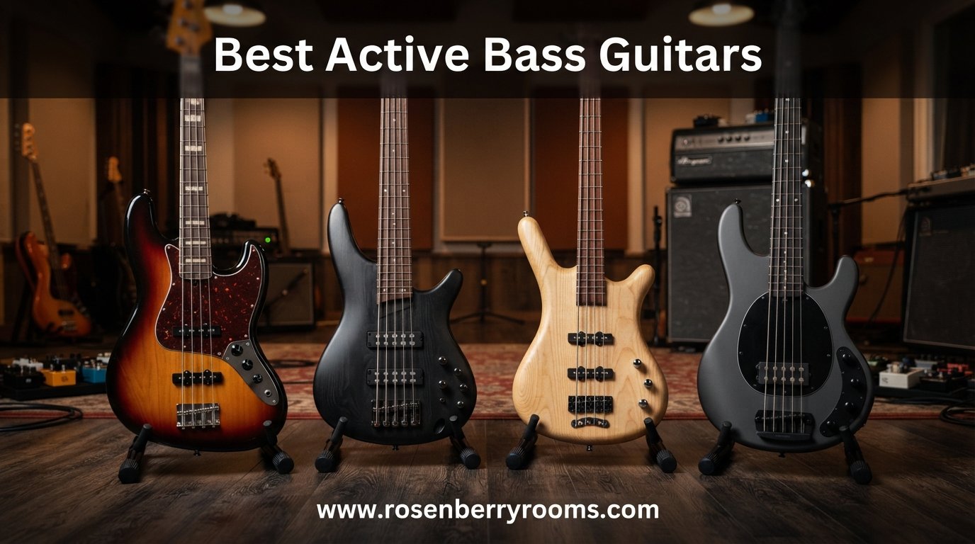 best active bass guitars