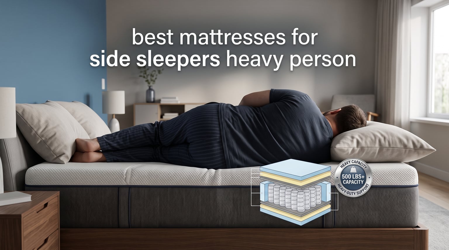 best mattresses for side sleepers heavy person