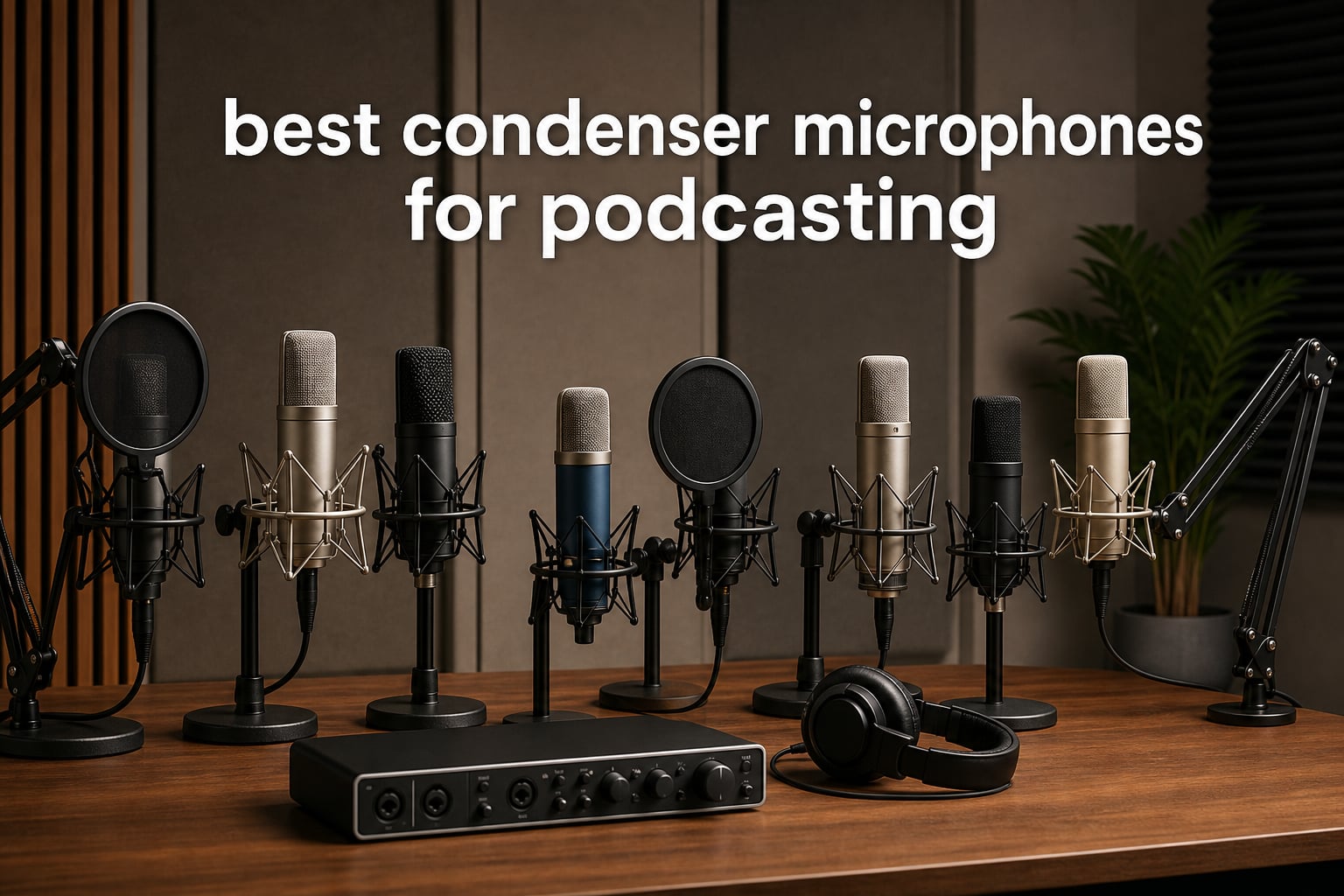 best condenser microphones for podcasting