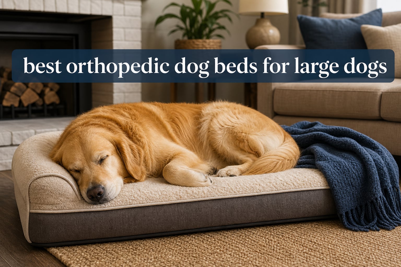 best orthopedic dog beds for large dogs