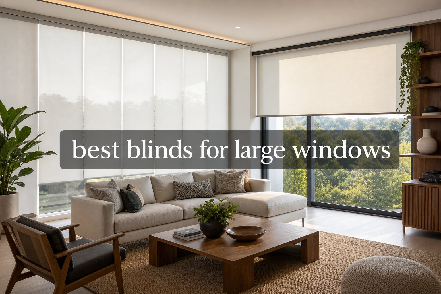best blinds for large windows