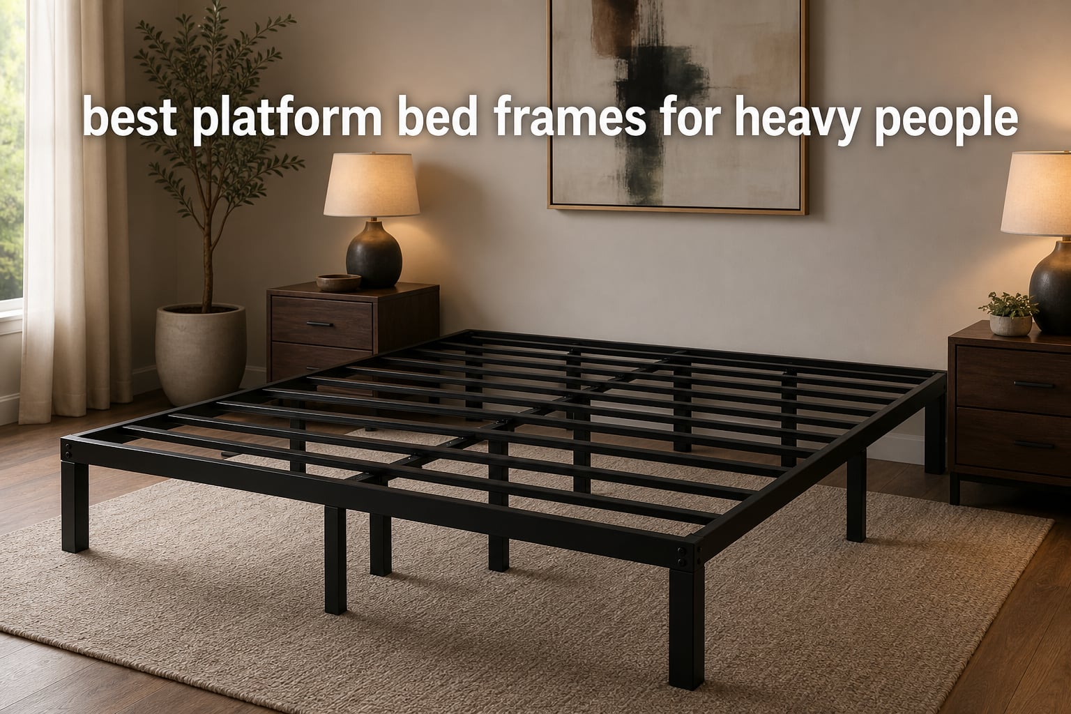 best platform bed frames for heavy people