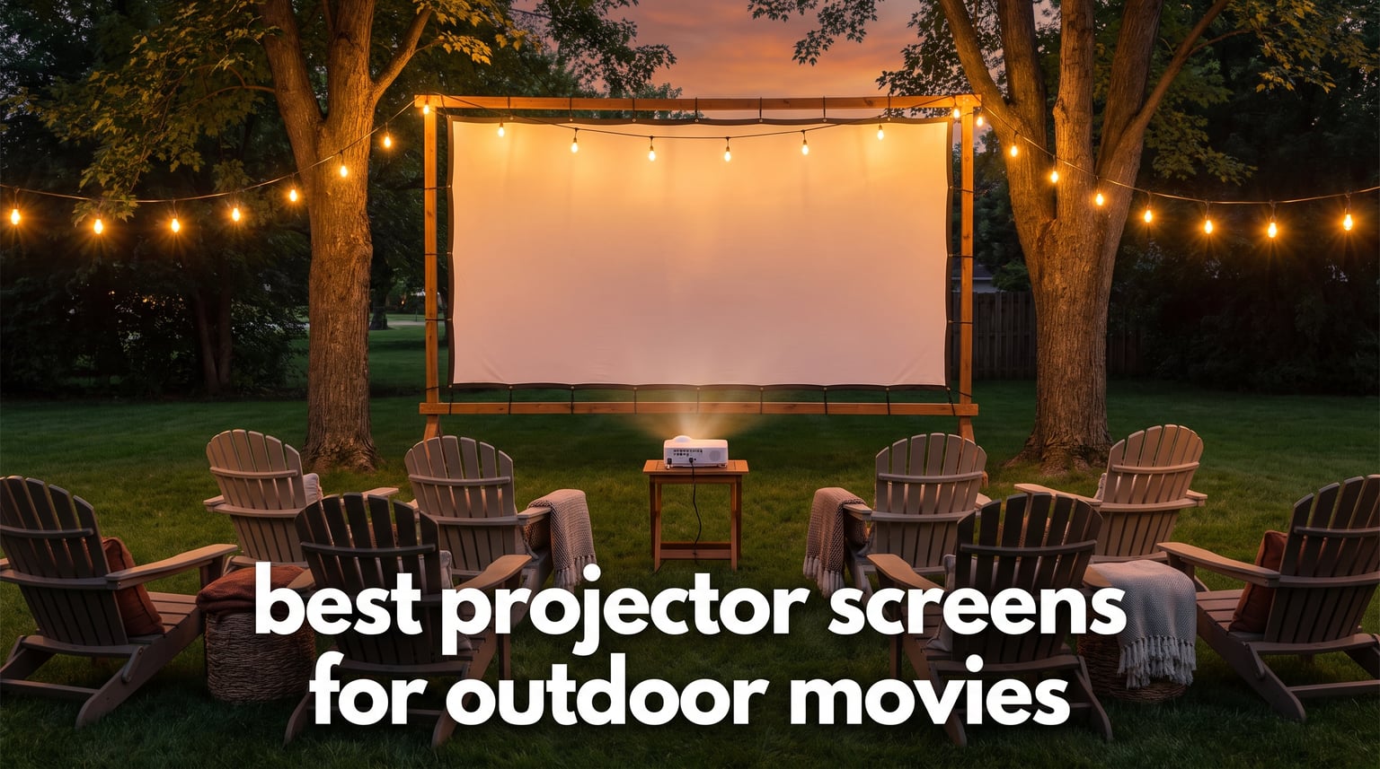 best projector screens for outdoor movies