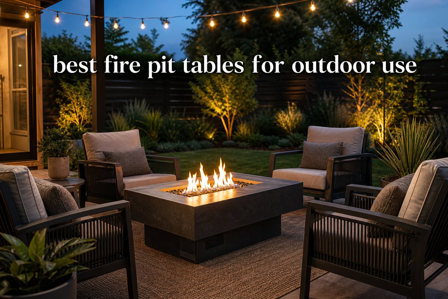 best fire pit tables for outdoor use