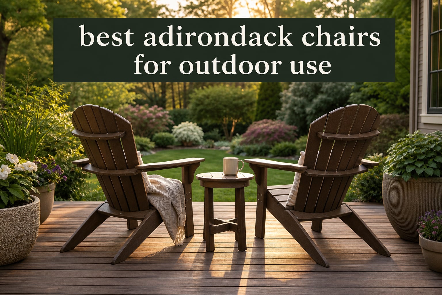 best adirondack chairs for outdoor use
