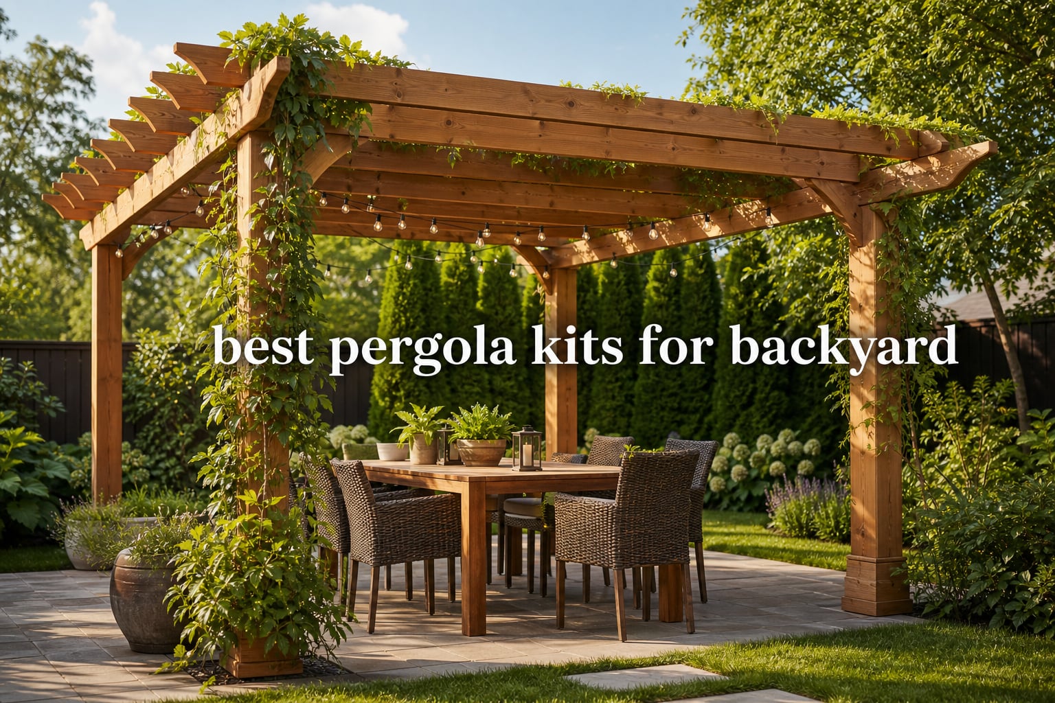 best pergola kits for backyard