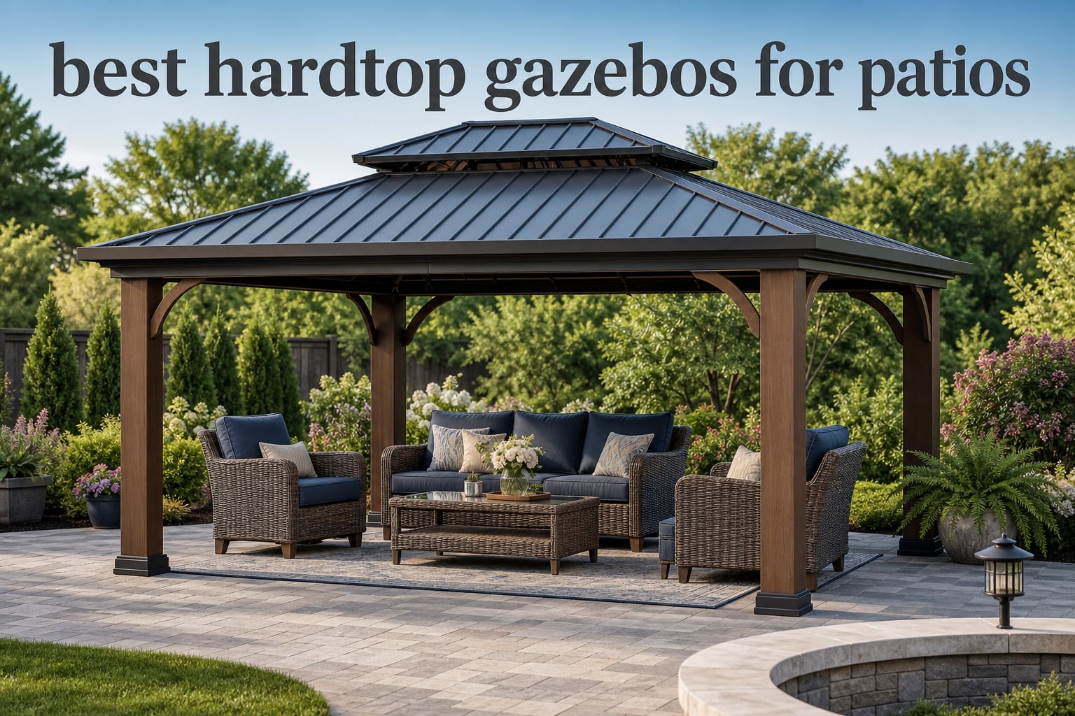 best hardtop gazebos for patios