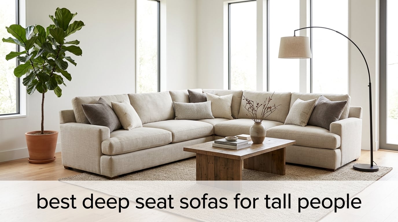 best deep seat sofas for tall people