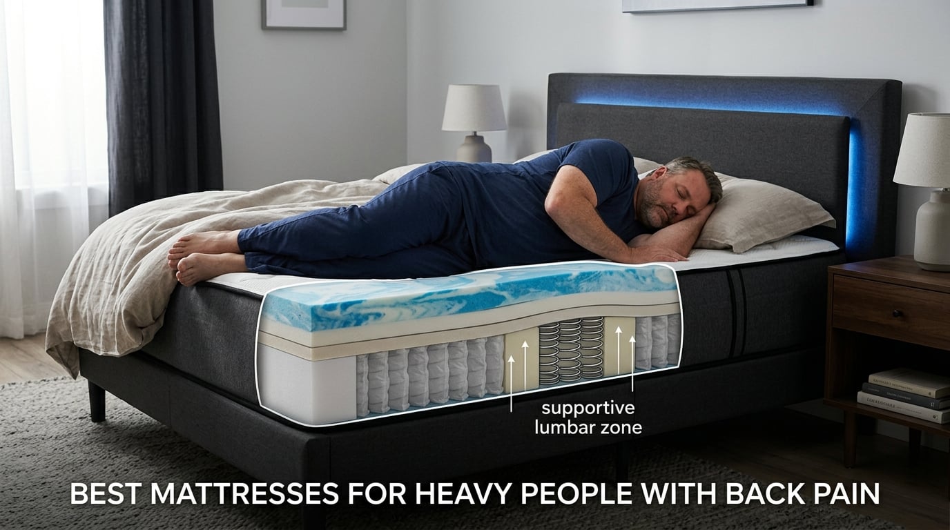 best mattresses for heavy people with back pain